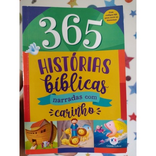 Livro 365 Histórias bíblicas Narradas com Carinho- 368 Páginas- Ciranda Cultural