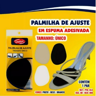 Kit 3 pares - Meia Palmilha - Almofada Plantar - Espuma EVA - Adesiva
