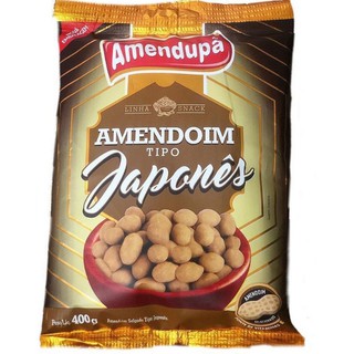 Amendoim Salgado Tipo Japonês 400g - Amendupã