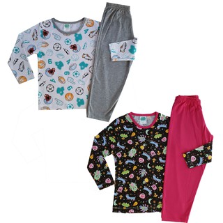 kit 4 Pijama Infantil menina ou menino Juvenil longo de frio Atacado INVERNO 1 ao 14 (1)