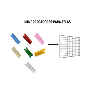 20 Mini Prendedor Para Tela Aramada / Memory Board / Quadro