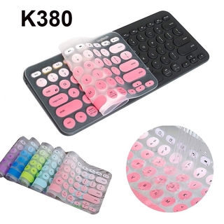 Thin Oil-roof Water-proof Silicone Keyboard Protective Film for Logitech K380 Bluetooth Keyboard Skin Protector (1)