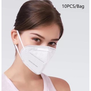Kit 10 Mascara kn95 Adulto Lisa Facial N95 Pff2 Proteção Respiratória Sem Válvula