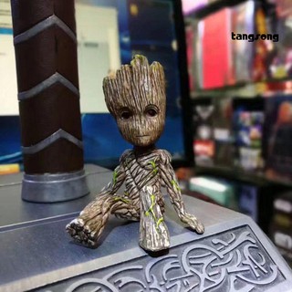 Ts_Guardians of Galaxy Sitting Tree Man Figure Doll Groot Model Desk Decor Kid Toy