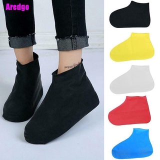 [Aredgo] Overshoes Rain Silicone Waterproof Shoes Covers Boots Cover Protector Recyclable