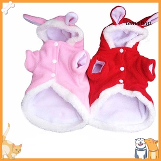 [Vip]Winter Comfy Warm Cute Rabbit Costume Hoodie Pet Dog Puppy Clothes Coat Apparel