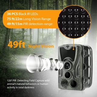 Flash Sale Câmera de caça câmeras de trilha selvagem HC801A 16MP 1080P IP65 armadilha fotográfica câmeras de vigilância de animais selvagens rastreamento de batedores (2)