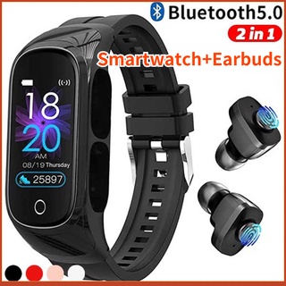2 Em 1 Relógio Inteligente Fones De Ouvido Bluetooth Chamada Headset Físicas Sono Monitoramento Da Frequência Cardíaca Pressão Arterial Alarme Sedenária Para Iphone Android