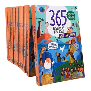 Kit 365 Histórias Bíblicas para Ler e Ouvir | 10 Livros