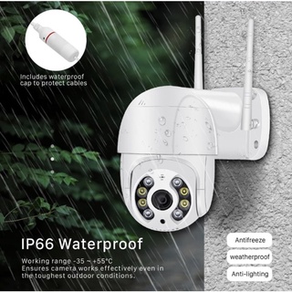 Câmera Ip Icsee Prova D'água Infravermelho Externa Wifi Hd 3 A8 (4)