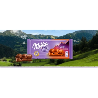 Milka Triple Cocoa - Calda de Chocolate, Crocantes e Mousse - Importado da Áustria - 90g (4)