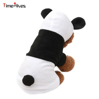 TF Pet Roupa Do Cão Bonito Panda Macio Com Capuz Filhote De Cachorro Camisas De Manga Curta Roupas Traje (7)