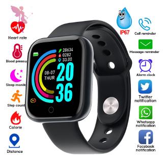 Smart Watch D20 Bluetooth à Prova D’água com Monitor de Pressão Arterial
