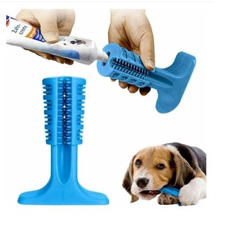 Kit Higiene Bucal Canina - Acompanha 1 Mordedor escova dental Brinquedo pet pequeno Escova Dentes Limpa Tártaro + 1 pasta de dente gel dental + Escova de dente dedal (3)