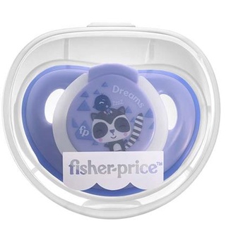 Chupeta Para Bebê Com Estojo Esterilizado Brilha No Escuro 0-6 Meses First Moments Glow Fisher Price Azul (1)