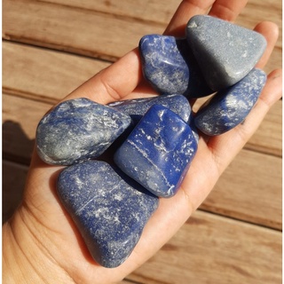 Pedra Natural Quartzo Azul Individual | Amor Próprio e Cura Emocional