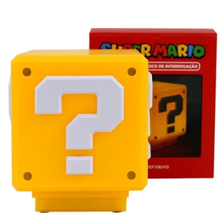 Luminária Super Mario Interrogação Com Som Oficial Nintendo (1)