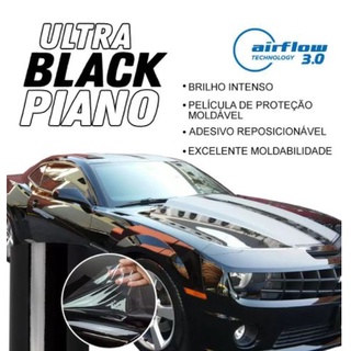 Adesivo ALLTAK Vinil Alto Brilho Ultra Black Piano Envelopamento Automotivo SEM BOLHAS