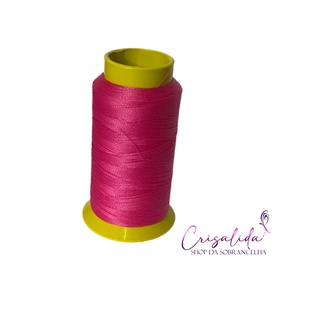 Linha Egipcia Para Depilação de Sobrancelhas 100% Poliamida rosa fluorescente 400mt
