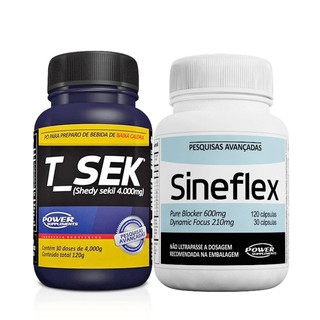 1 frasco de Sineflex + 1 frasco de T-Sek - Power Supplements (1)