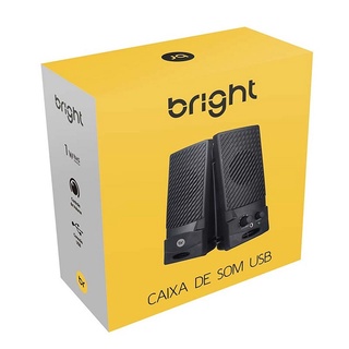 * CAIXA DE SOM P2 0058 COM ALIMENTACAO USB BRIGHT BOX