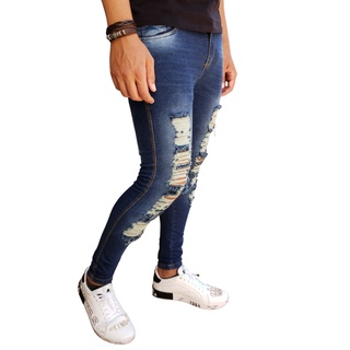 Calça Super Skinny Jeans Premium Destroyed Lançamento 2021