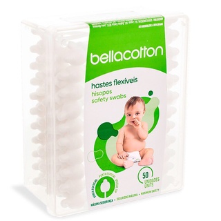 Cotonete Bebê Ecológico Bellacotton 50 unid._ Envio Imediato!
