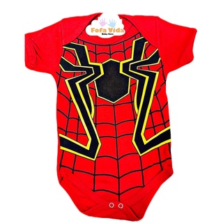 Body Bebê Temático Homem Aranha Fantasia Infantil (1)