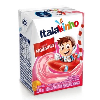 Bebida Láctea Italakinho sabor Morango 200mL - Italac