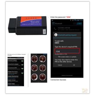 ✨ Jx-New Elm327 V2.1 Obd2 Scanner Ferramenta De Diagnóstico De Interface Bluetooth Para Carro (9)