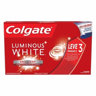 Creme Dental Colgate Luminous White 70g Leve 3 Pague 2