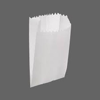 50 Sacos de Papel Branco - Saquinho de Pipoca - Lanche - Medicamentos - embalagem de papel monolúcido strong