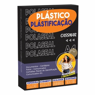 Polaseal Plástico para Plastificação A4 220x307x0,05mm 100un