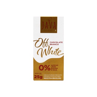 Chocolate Branco Vegano Off White Zero Açúcar Sem Glúten 25g