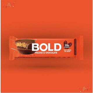 Bold Bar Pacoca e Chocolate - Snake Barrinha de Proteina - Bold Bar-Todos os Sabores