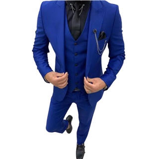 Terno Slim Oxford Masculino Azul Royal - Paleto+calça+barato!!
