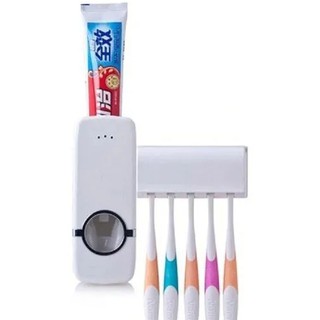 Dispenser Aplicador Creme Dental Pasta Dente Suporte Escovas (1)