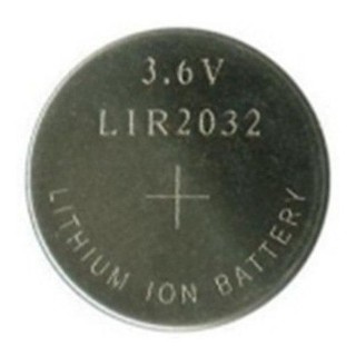 Bateria Lir2032 Recarregável Li-on 3,6v Lithium Lir Nova