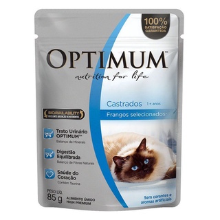 OPTIMUM SACHE CAT CASTRADO - FRANGO 85G (4)