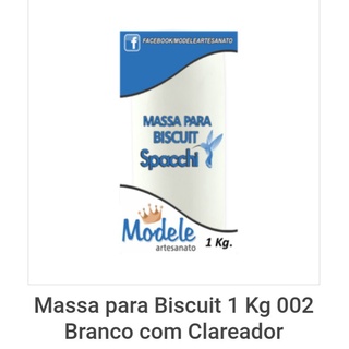 MASSA DE BISCUIT MODELE BRANCO C/ CLAREADOR