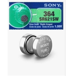 5 Baterias Pilha Botão Moeda SR 1.55v Prata Sony 364 SR621SW