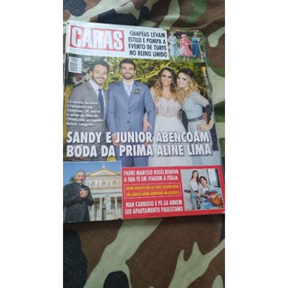revista caras com a Sandy e Junior na capa