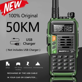 Rádio Walkie Talkie CB BaoFeng UV-S9 Plus 10W Alta Potente 50 KM De Comprimento Alcance Portátil Para Hunt