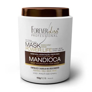 Máscara Hidratante de Mandioca Power Life Forever Liss 950g + Brinde (1)