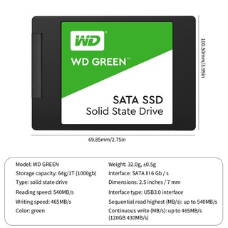 Ssd 1TB Western Digital WD Green WDS100T2G0A Novo Lacrado (4)