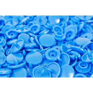 Botao Botoes de Pressao Tic Tac Plastico Azul No 12 50und