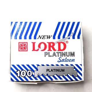 Lamina Para Barbear New Lord Platinum Cortada Profissional Cx 100 Unidades
