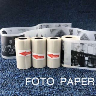 (Hhel) Rolo De Papel Com Estampa Semi-Transparente De 57x30mm Para Impressora Fotográfica Paperang (1)