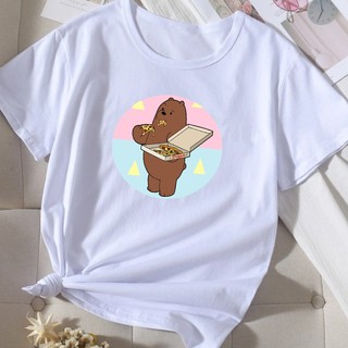 Blusa Camisa Feminina Ursos sem curso Pardo Tumblr Kawaii