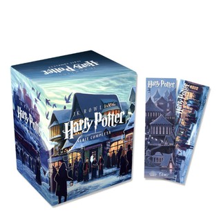 Box Castelo 7 Livros Harry Potter Lacrado + 2 Marcadores Exclusivos - J. K. Rowling